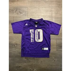 Adidas Washington Huskies Football Jersey Youth Kids L (7) Purple NCAA #10 VTG